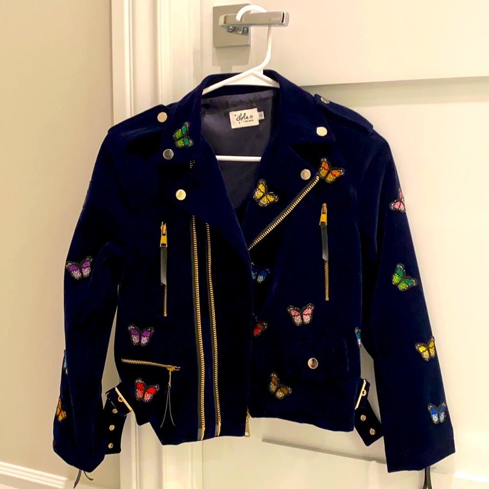 Lola & The Boys Girls Motorcycle Jacket
